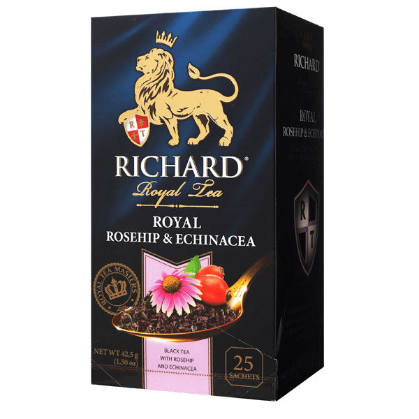 Чай черный королевский шиповник и эхинацея – 25 пакетиков